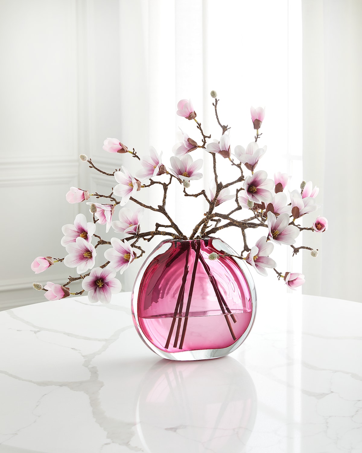 John-richard Collection Plum Magnolia 17" Faux Floral Arrangement