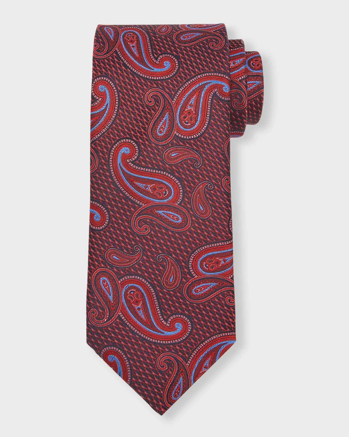 Canali Men's Paisley Jacquard Silk Tie In Pink
