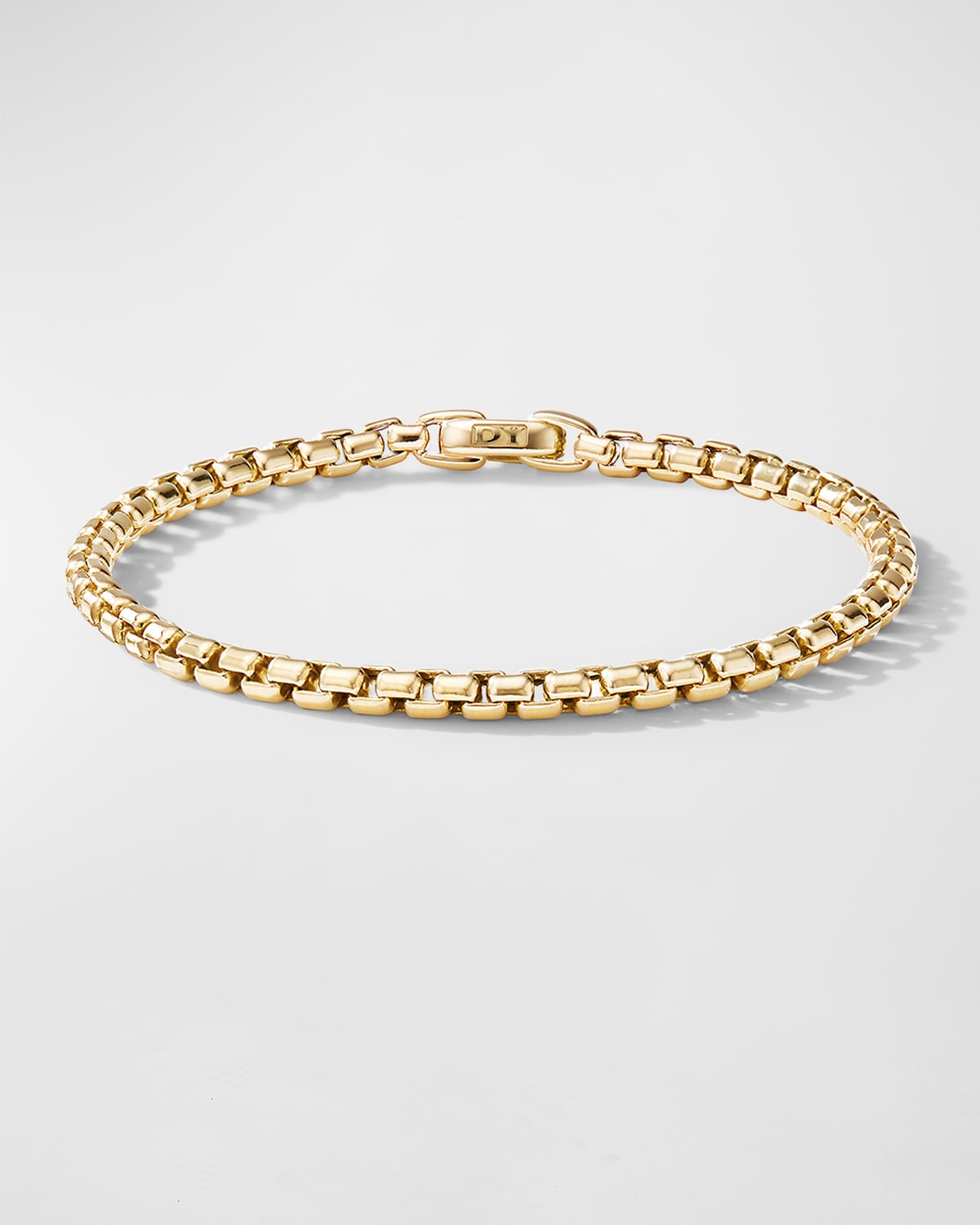 David Yurman Box Chain Bracelet In 18k Gold, 4mm