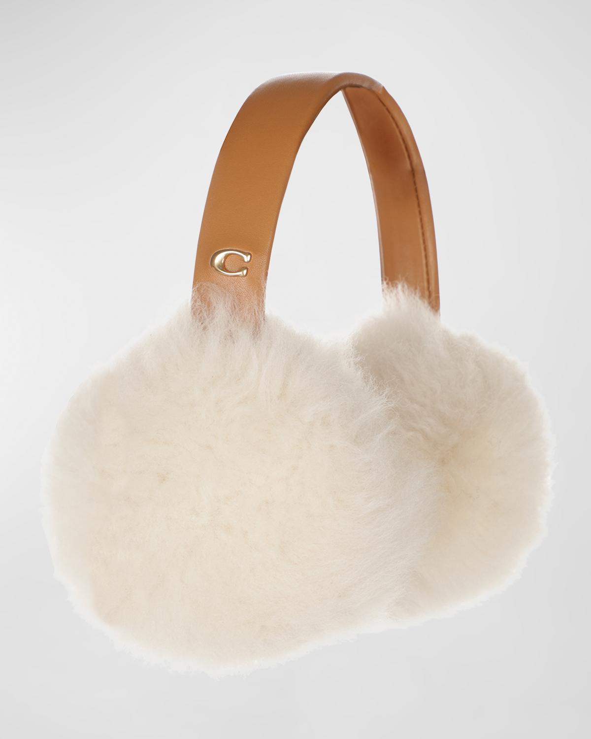 Coach Shearling Lamp Earmuffs Coach Shearling Earmuffs black 7371 New | Mercari main image 2