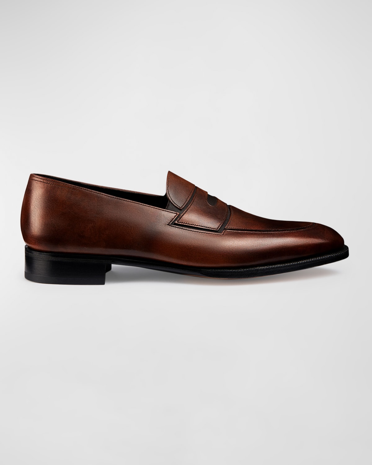 John Lobb Montgomery Penny Loafer In Parisian Brown | ModeSens
