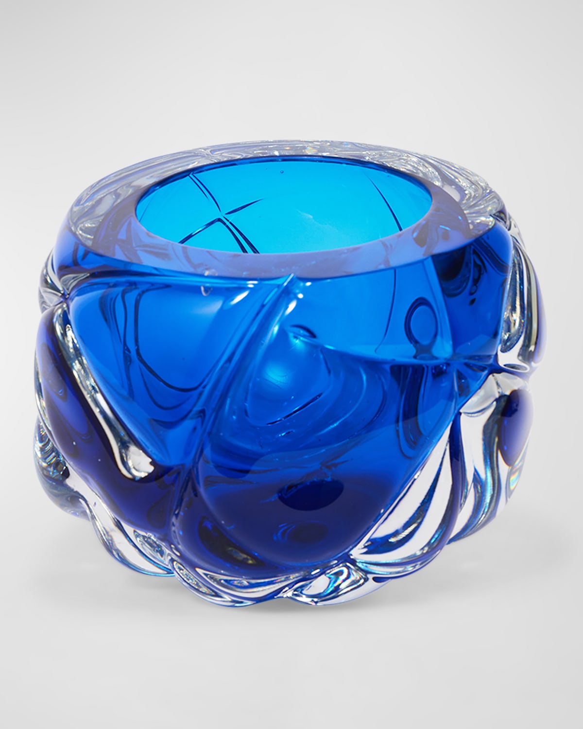 Shop Feyz Studio Cut Vase In Blue