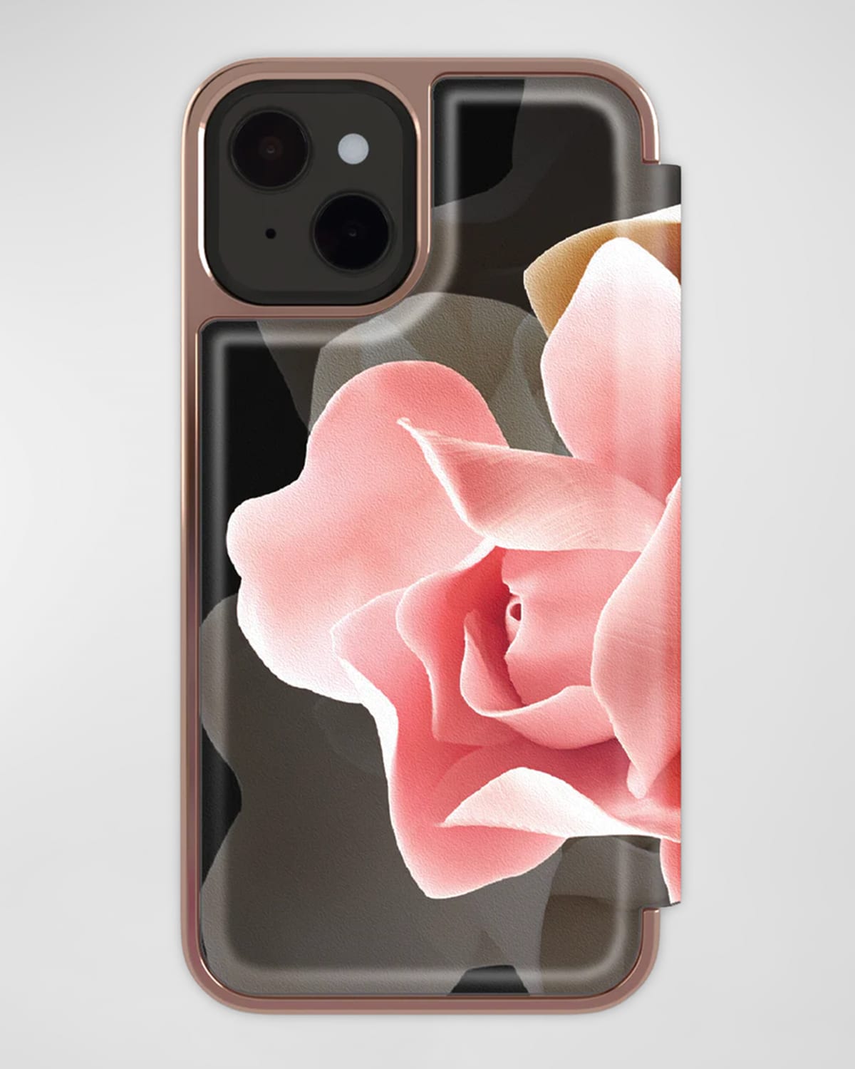 Porcelain Rose Mirror Folio iPhone 14 Case