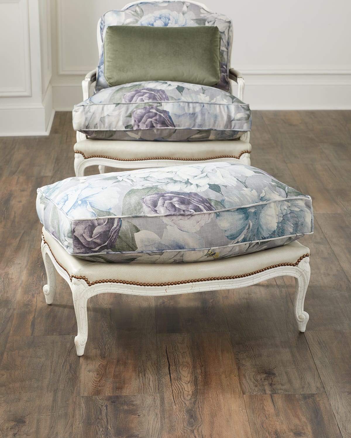 Old Hickory Tannery Genevieve Ottoman