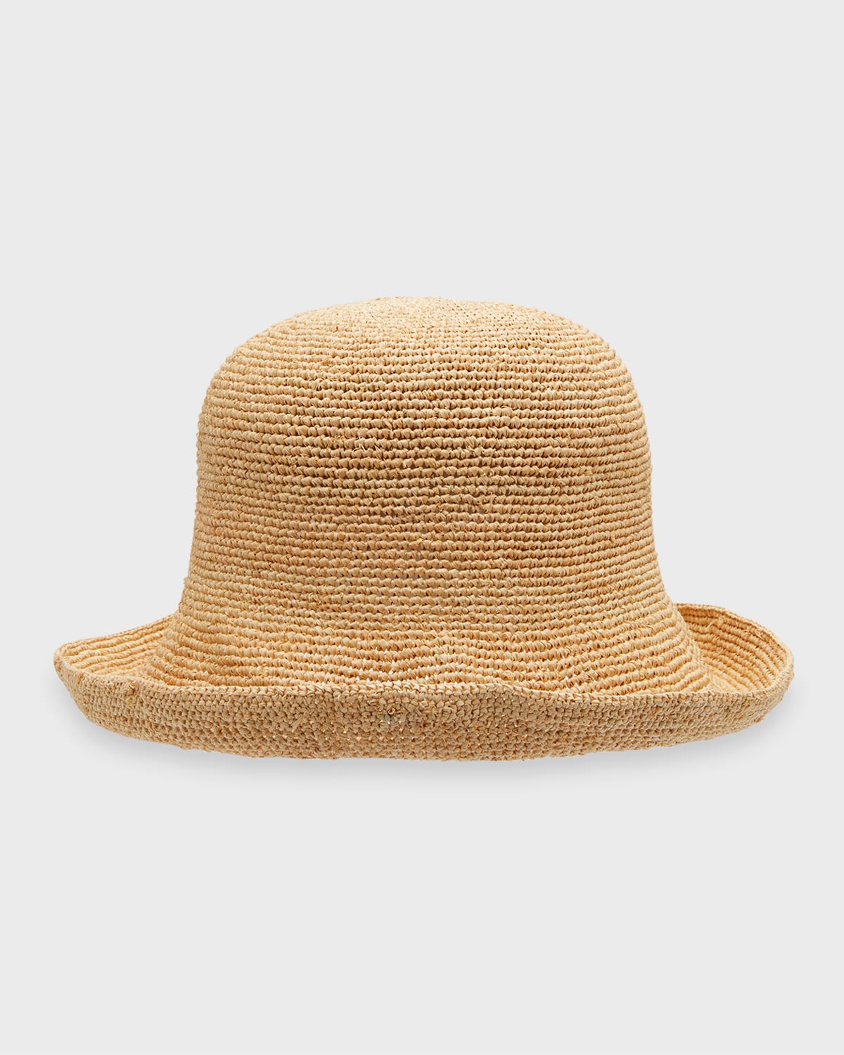 Superduper Raffia Straw Cloche Hat In Natural