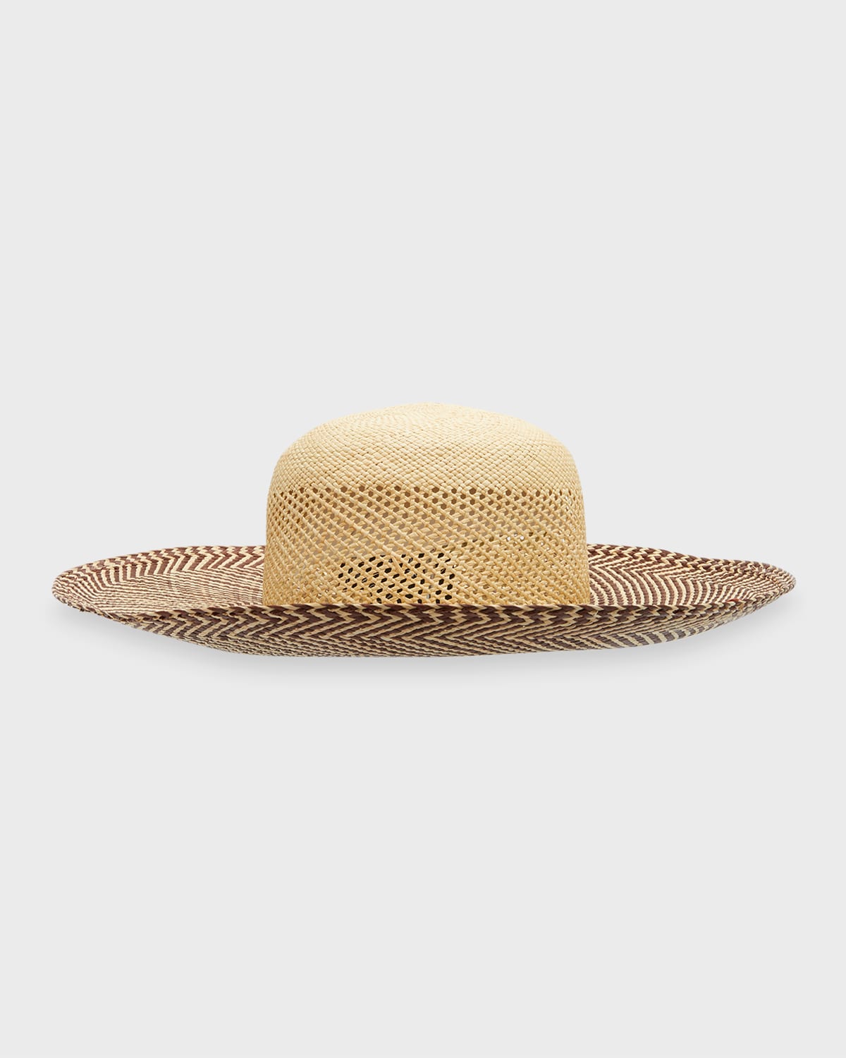 Superduper Panama Straw Cloche Hat In Nat Brown