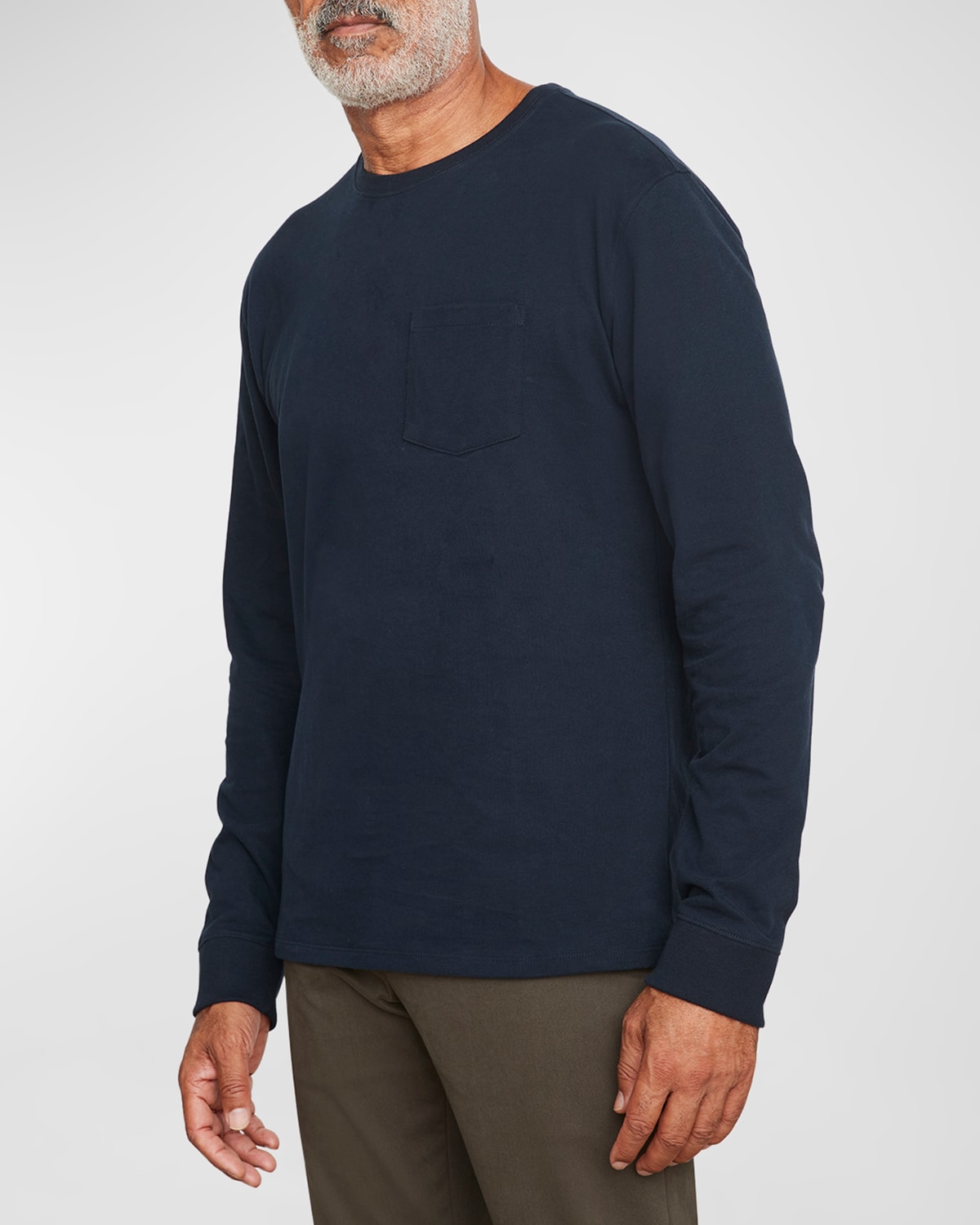 Vince Men's Sueded Jersey T-shirt In Blue