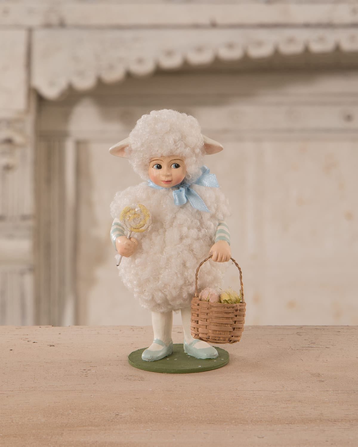 Little Lulu Lamb Easter Figurine, 4.5"T
