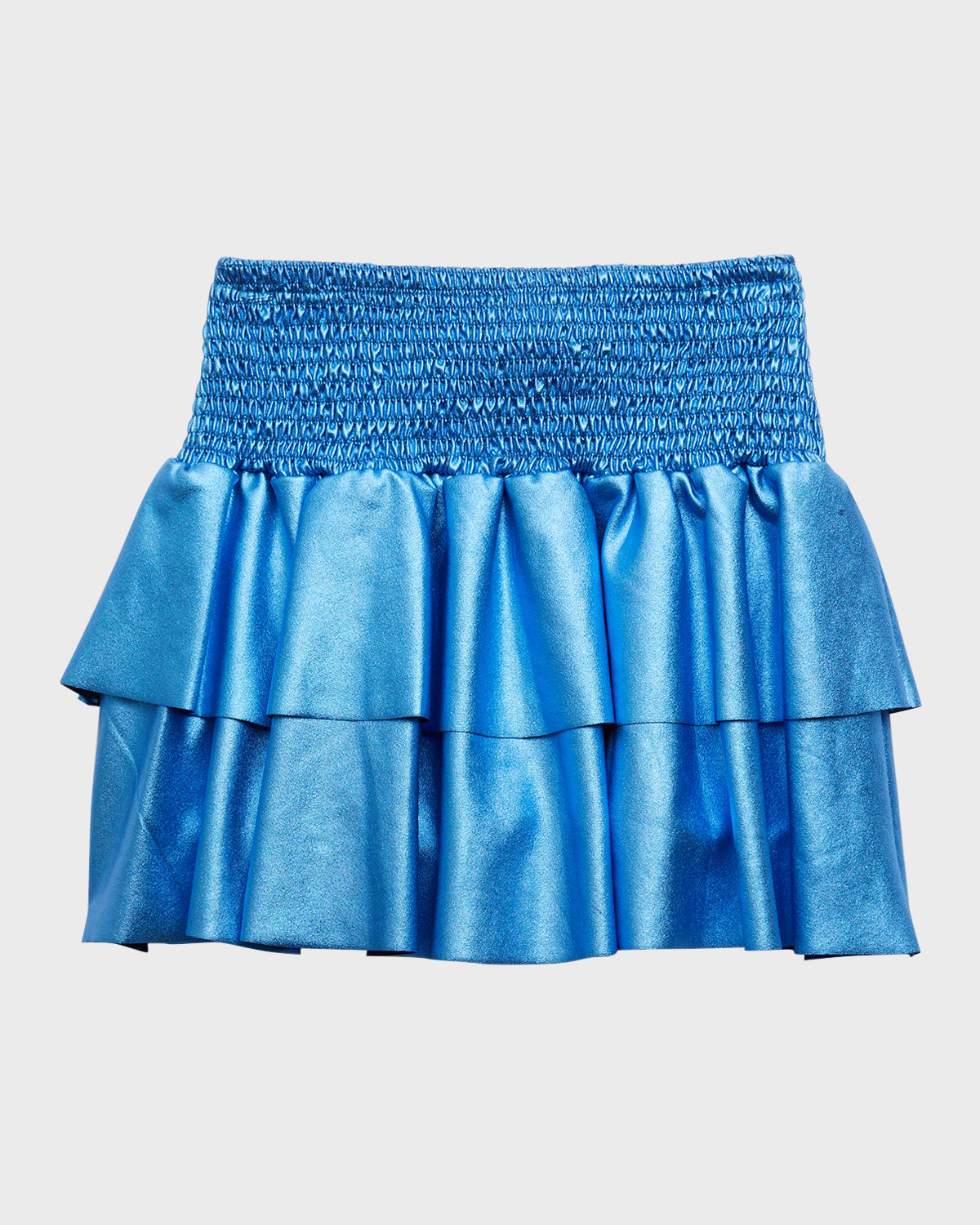 Flowers By Zoe Kids' Girl's Pleather Skirt In Blue