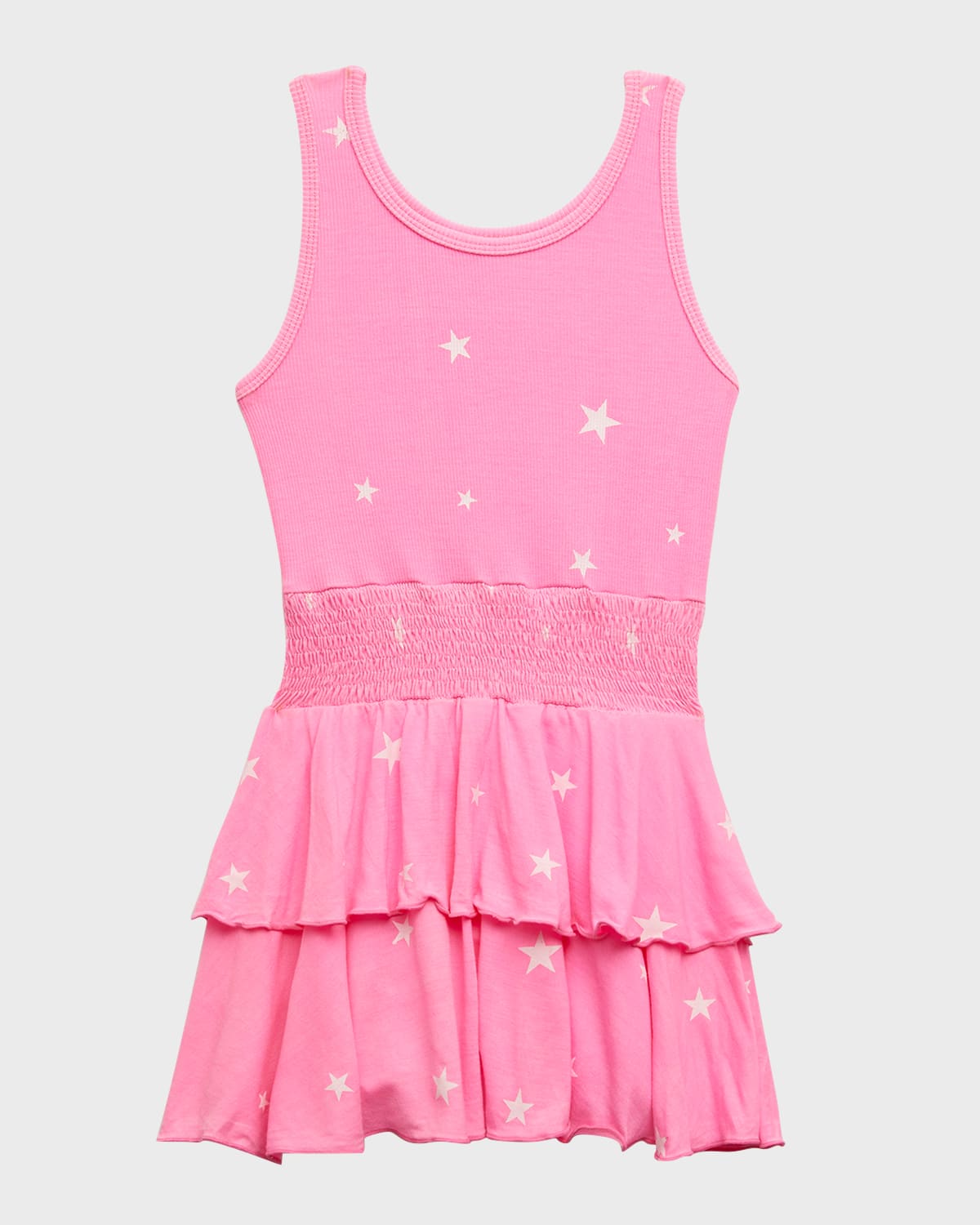 Flowers By Zoe Girl's Star-print Dress In Pink