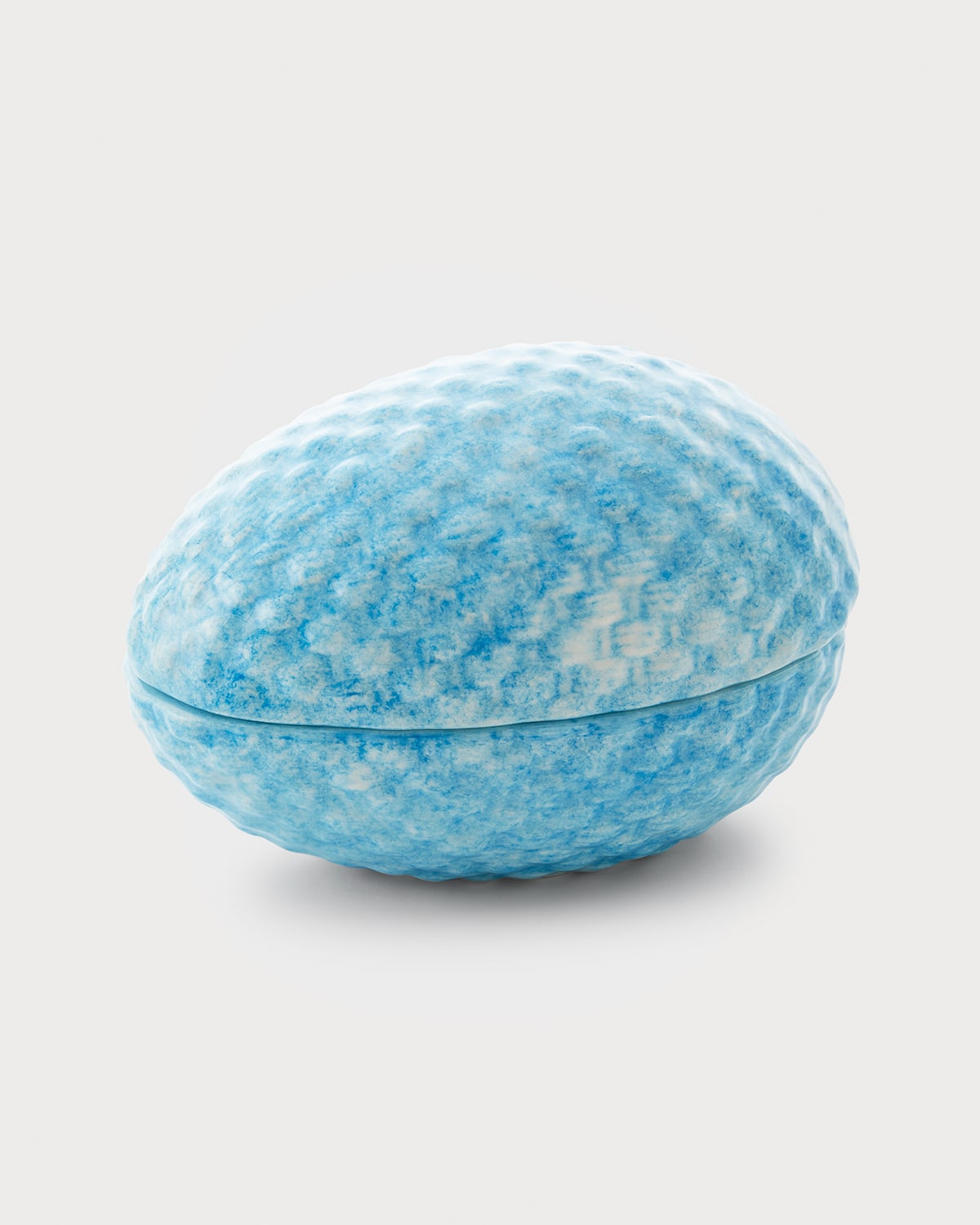 Turquoise Wicker-Textured Easter Egg Box
