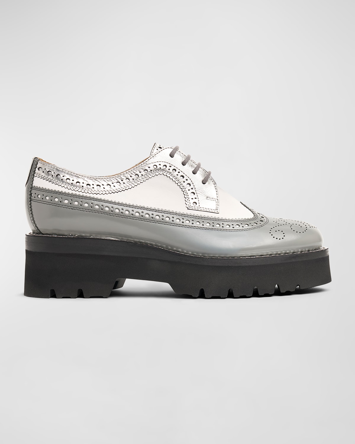 THE OFFICE OF ANGELA SCOTT MISS LUCY WING-TIP PLATFORM OXFORDS 