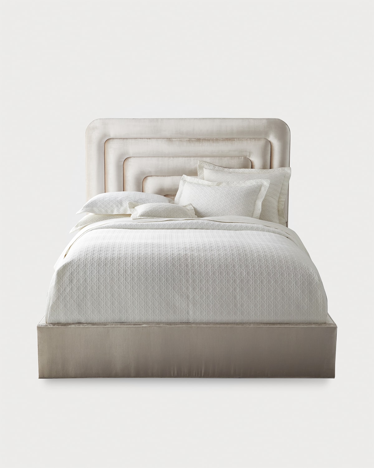 Haute House Gillian California King Bed In Snow