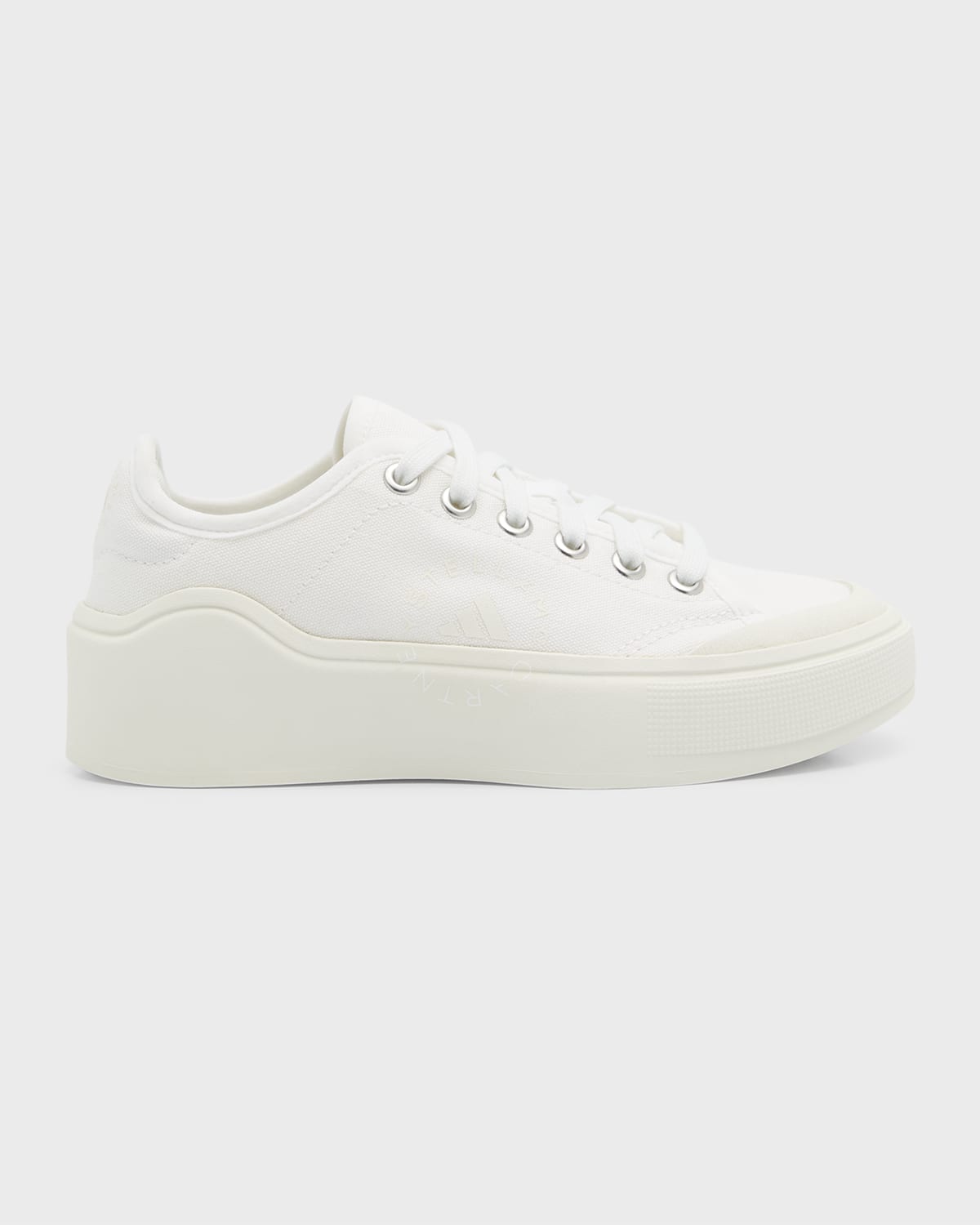ADIDAS BY STELLA MCCARTNEY SOLID CANVAS COURT SNEAKERS