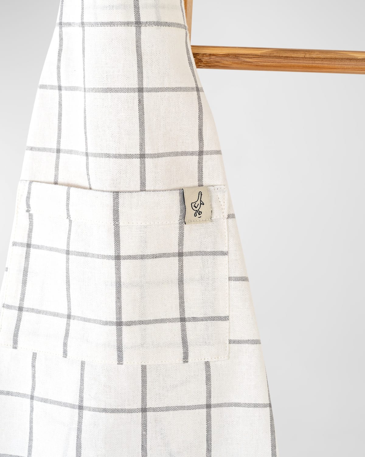 Kid's Windowpane Linen Cooking Apron