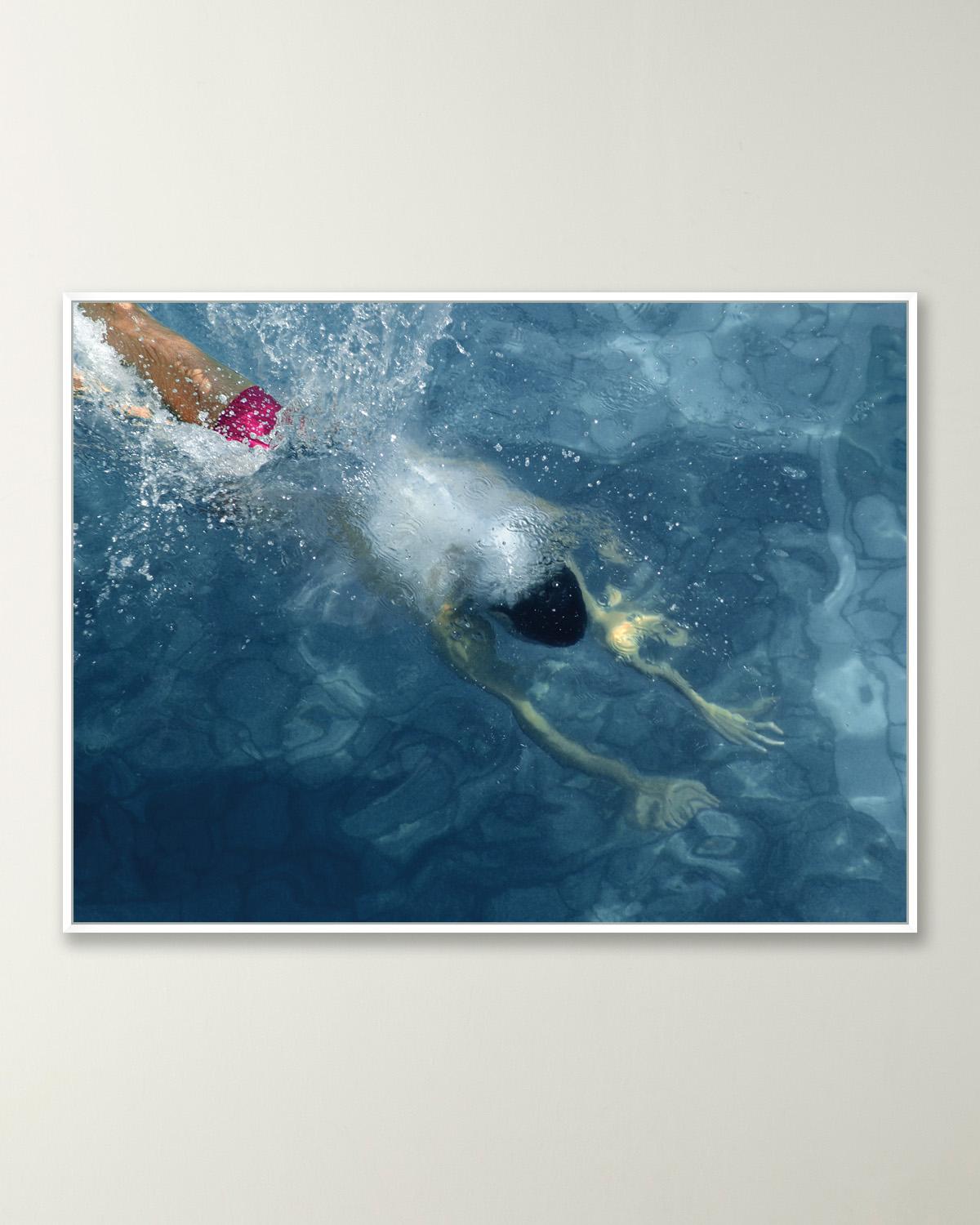 Wendover Art Group Take A Dip Giclee In Blue