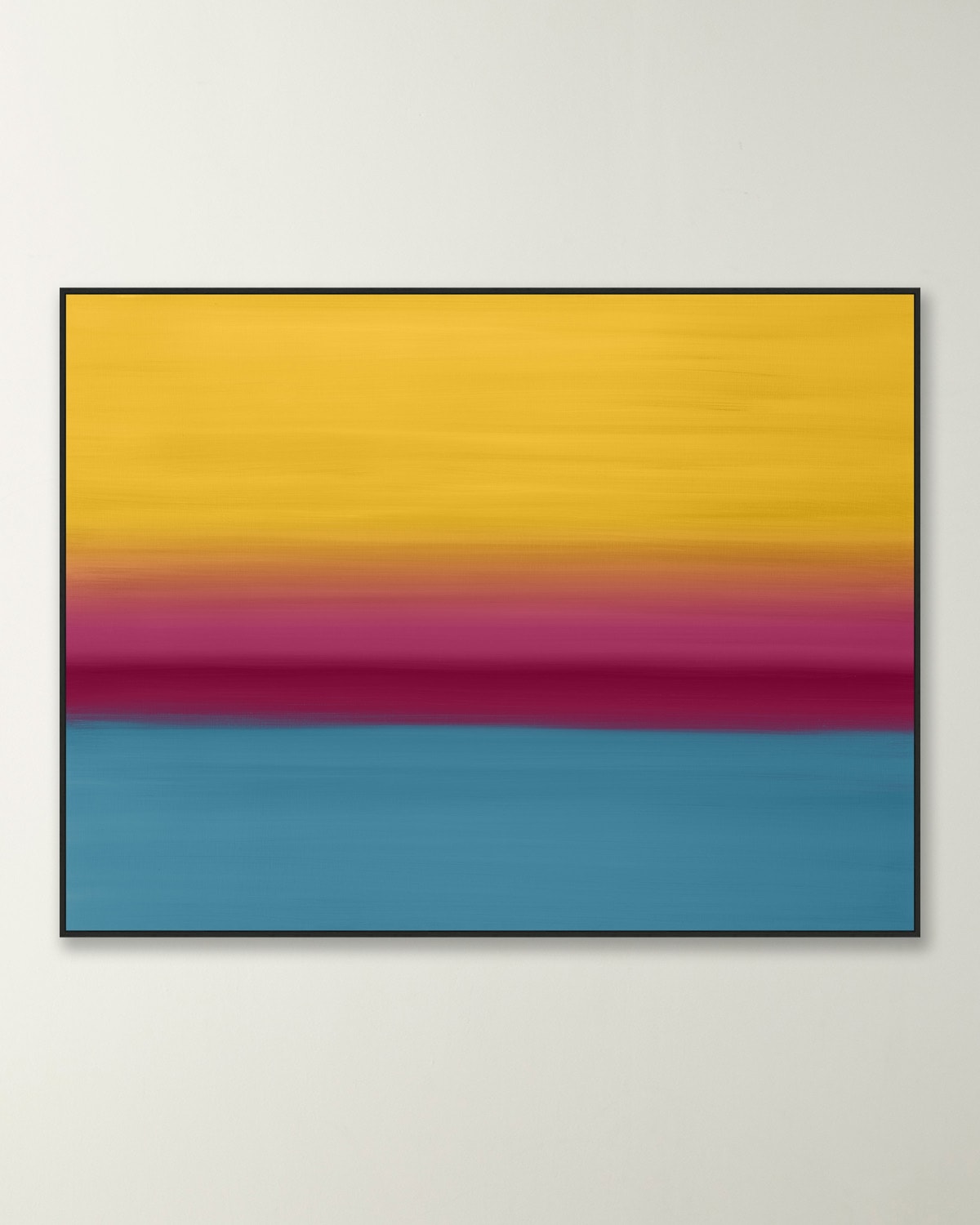 Wendover Art Group Hazy Horizon Giclée On Gallery-wrapped Canvas In Black