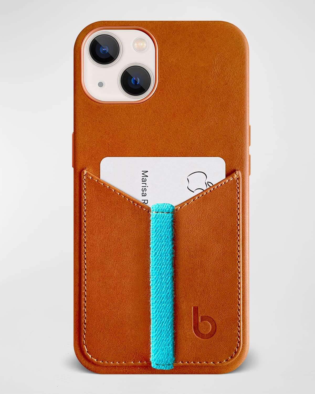 Bluebonnet Leather Wallet Case for iPhone 14 Pro