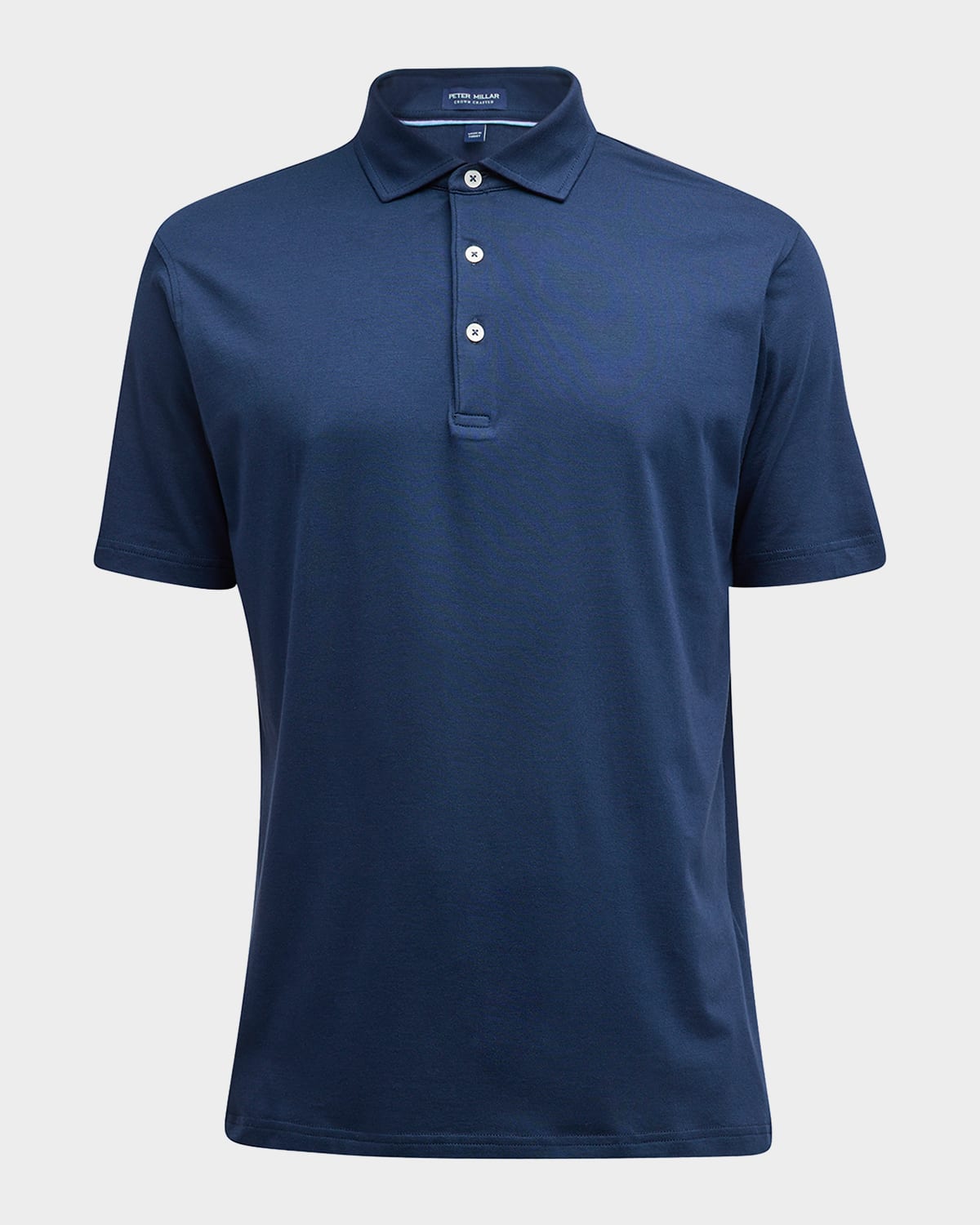 Peter Millar Crown Crafted Excursionist Flex Cotton & Modal Polo In Atlantic Blue