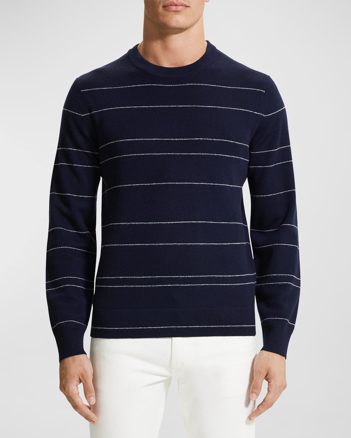 Theory Gary Striped Crewneck Sweater | Smart Closet