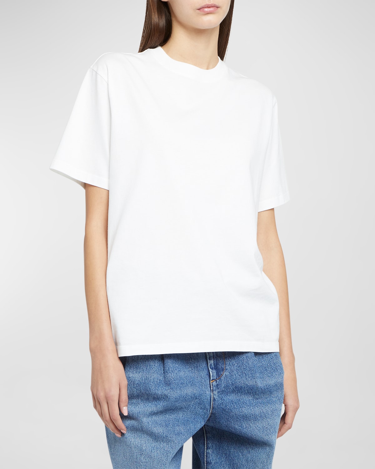 Shop Armarium Vittoria Relaxed Fit Cotton T-shirt In White