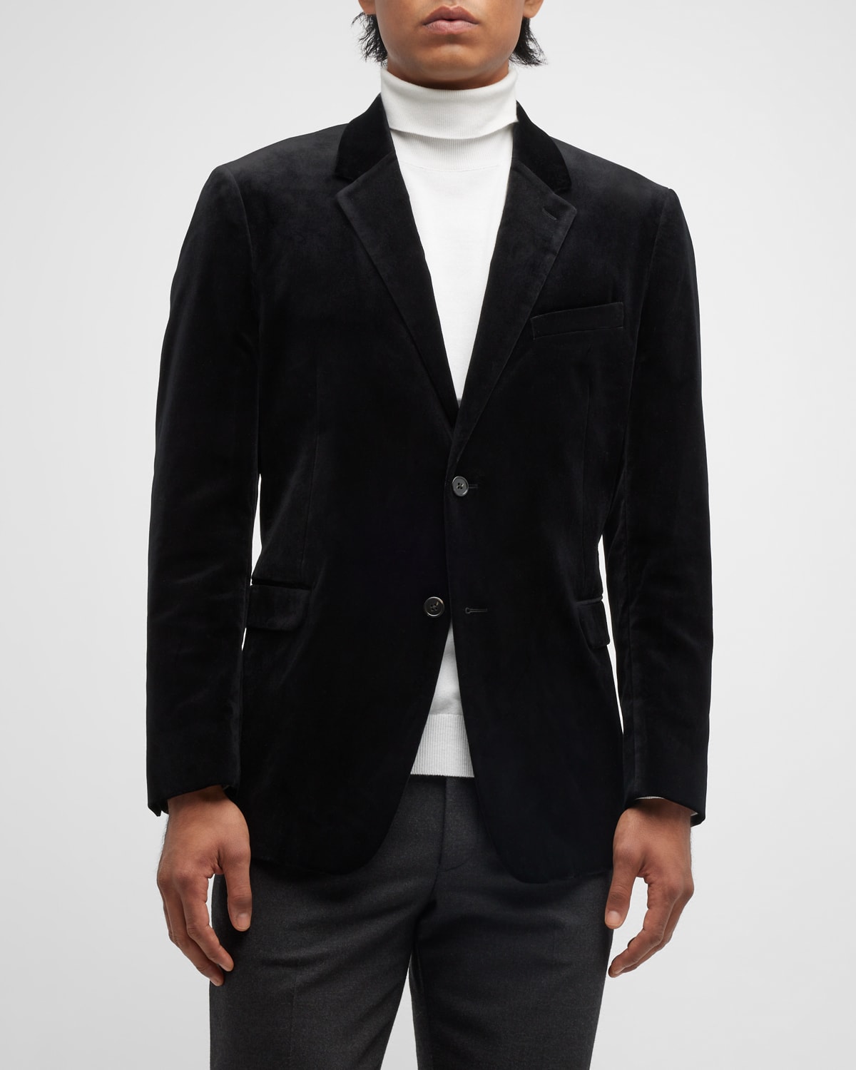 Men's Chambers Luxe Velvet Tuxedo Blazer