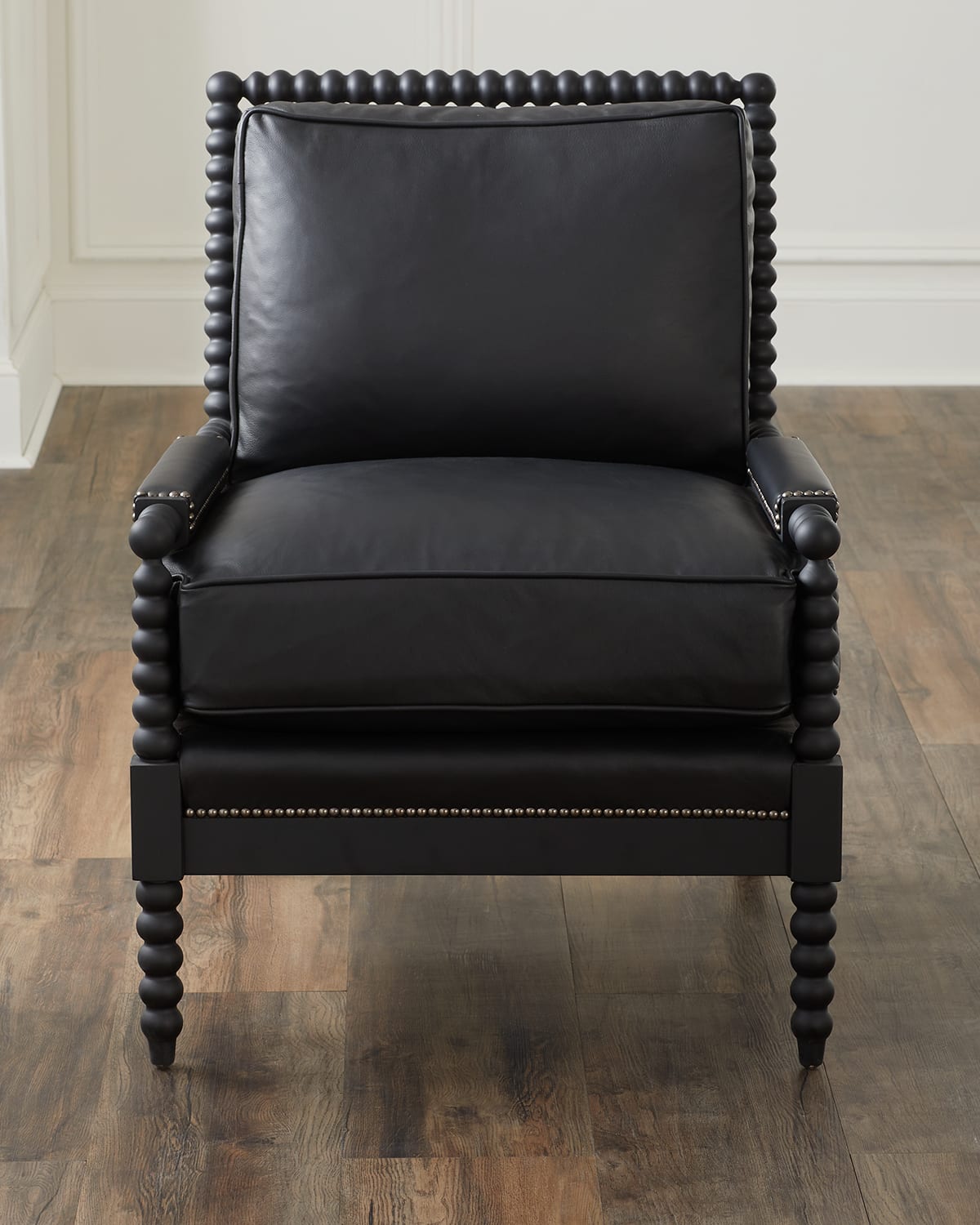 Old Hickory Tannery Graham Leather Spindle Chair