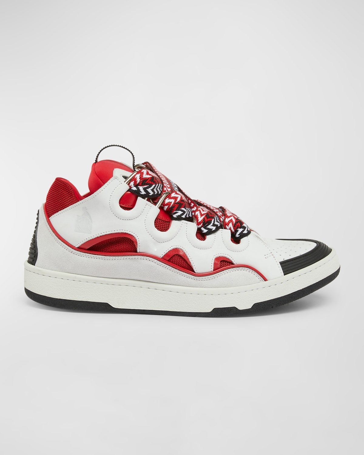 Lanvin Curb Sneakers Red And White In 3000 - Red/white