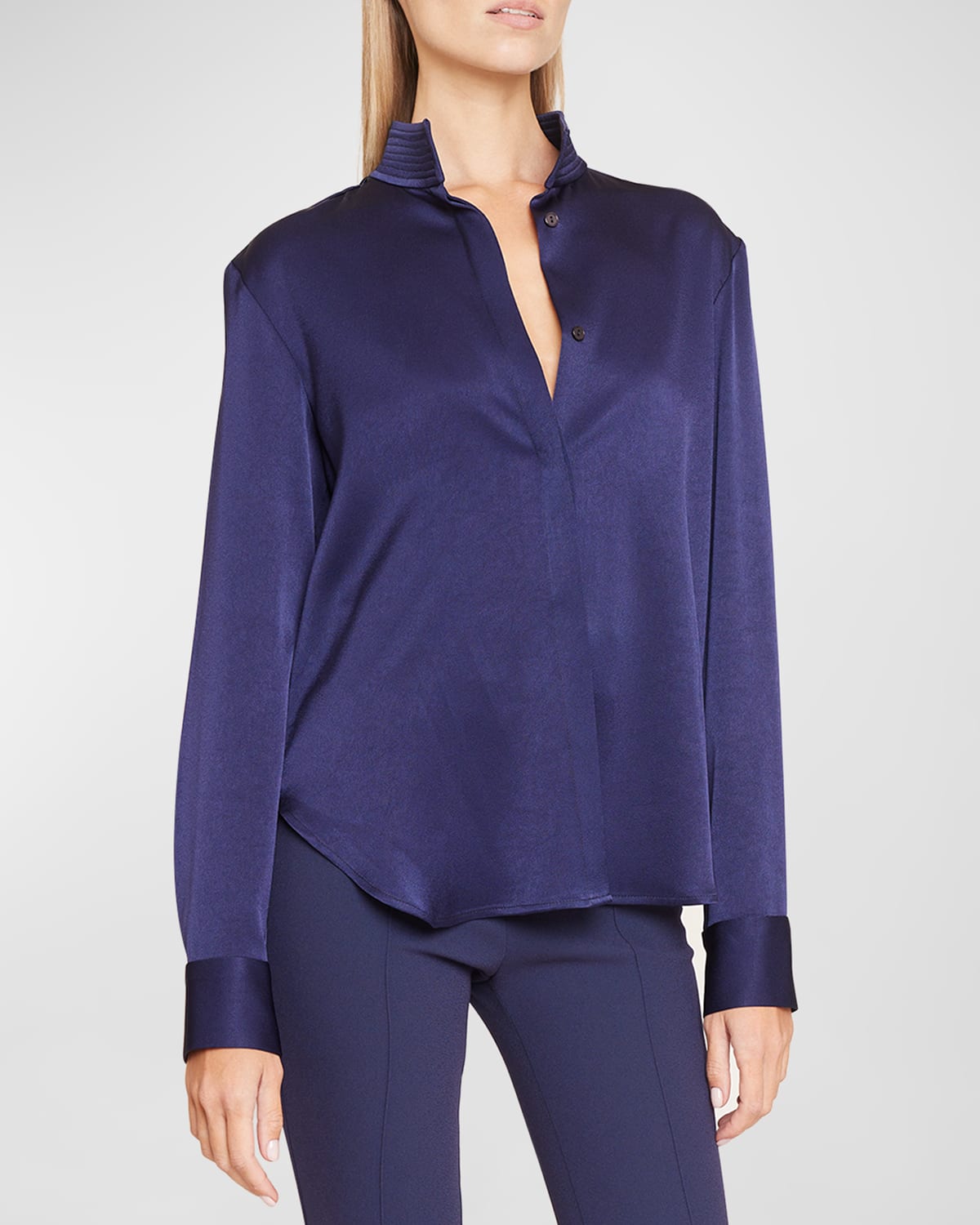 Ives Satin Collared Shirt