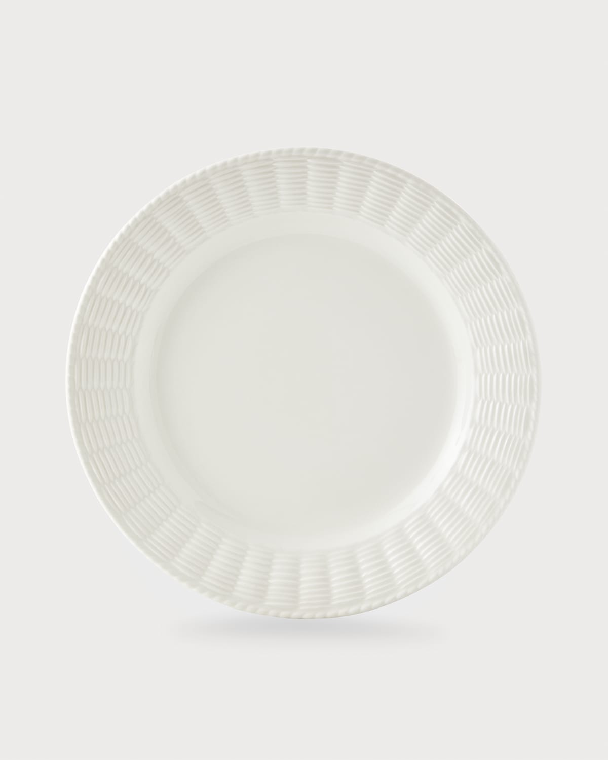 White Wicker Dinner Plate