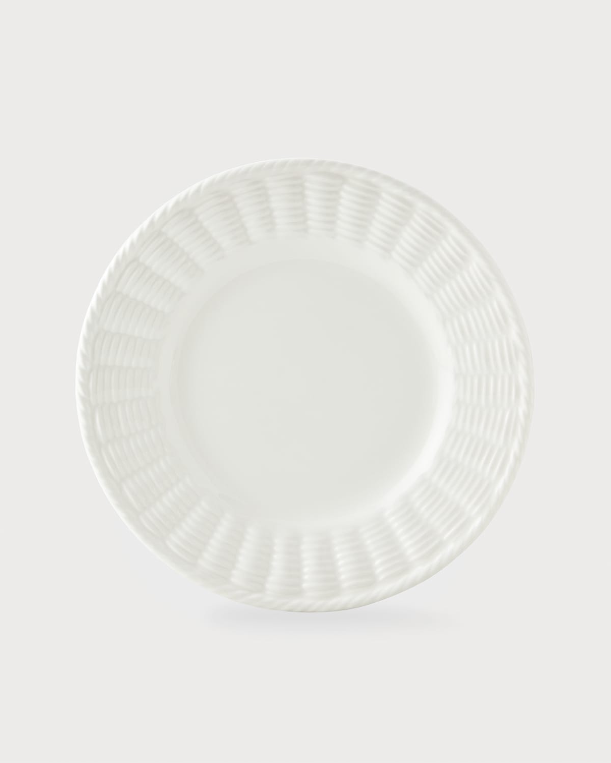 White Wicker Salad/Dessert Plate