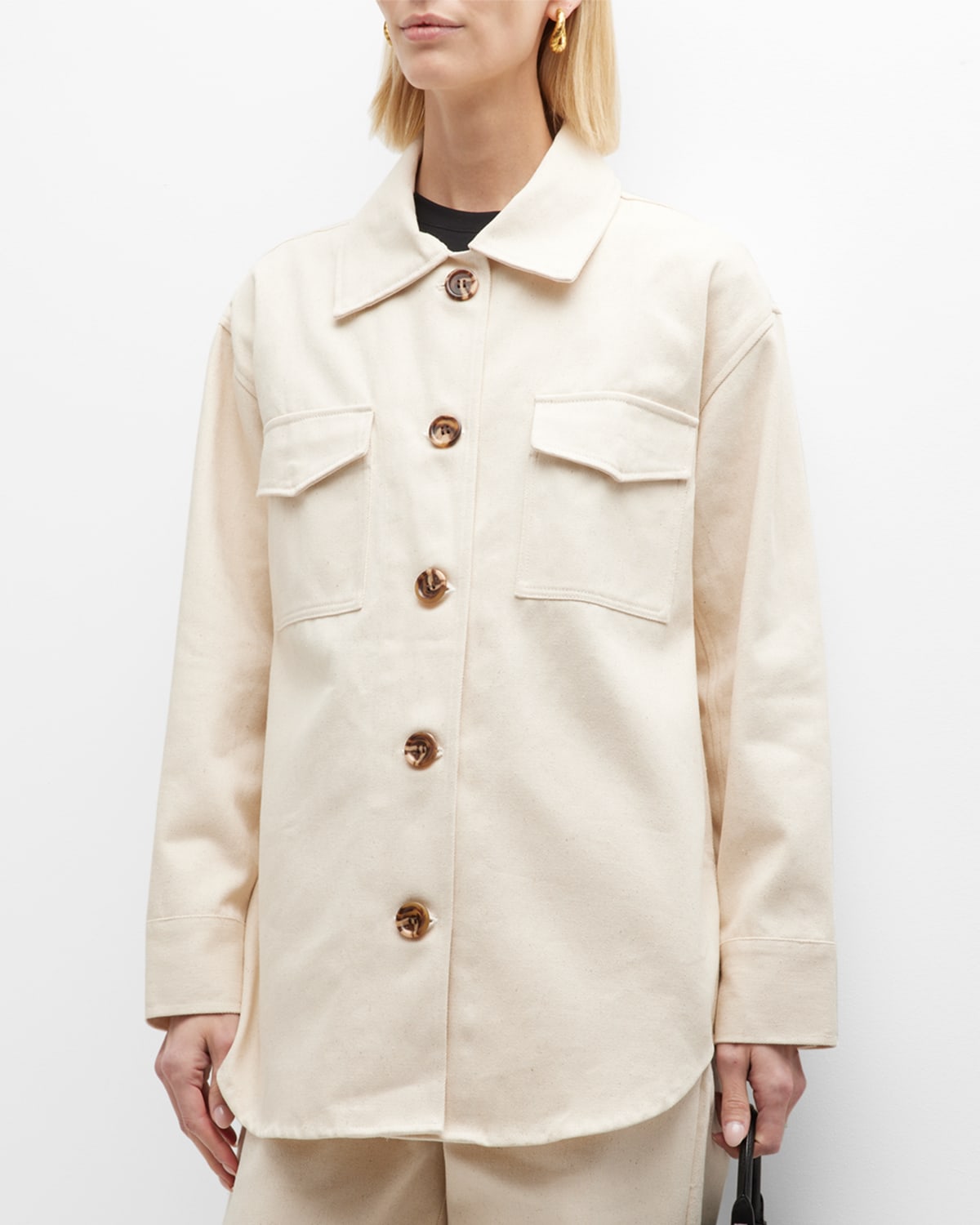 LAUDE the Label Roan Oversized Button-Down Shirt Jacket