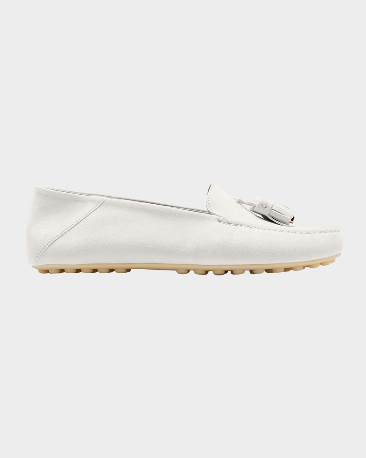 Loro Piana Dor Sole Loafers In White