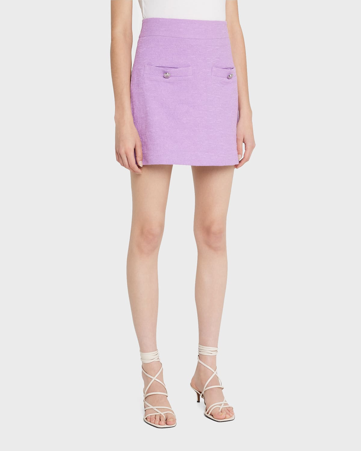 Veronica Beard Emar Miniskirt In Violet