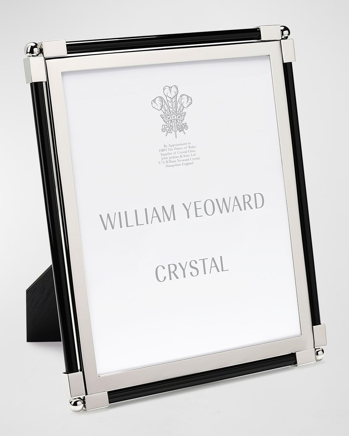 WILLIAM YEOWARD CRYSTAL NEW CLASSIC BLACK FRAME, 8 X 10
