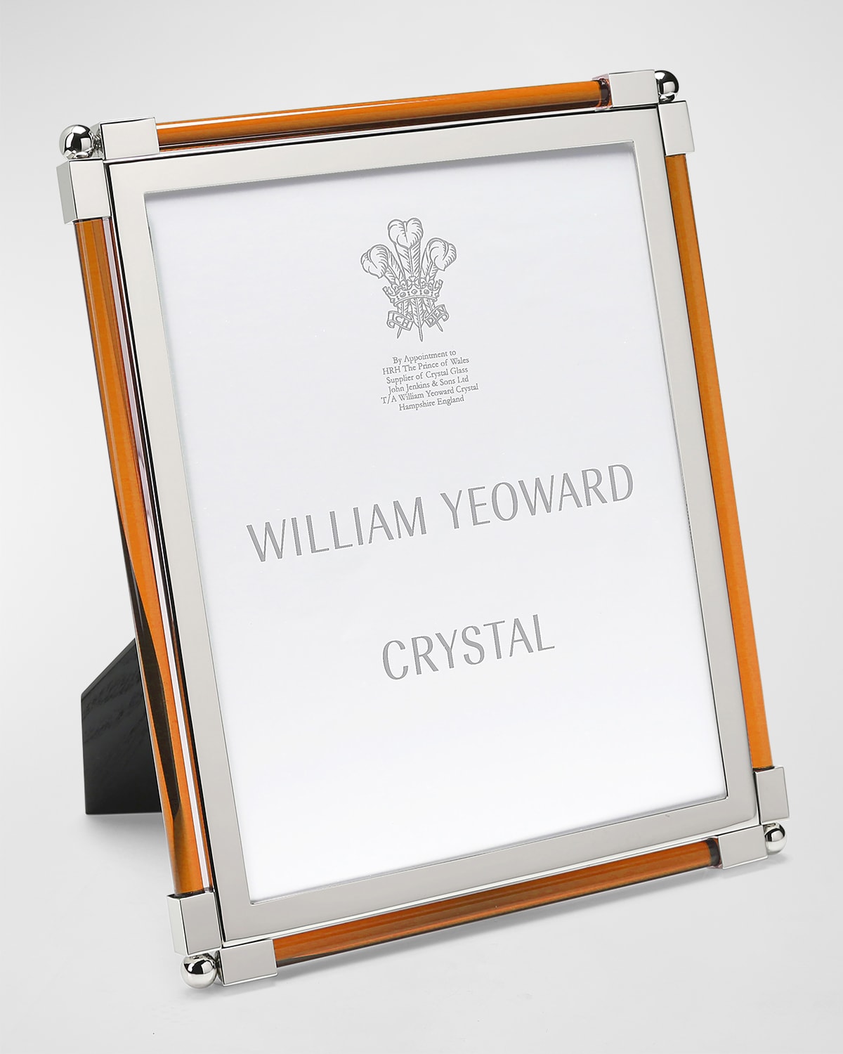 William Yeoward Crystal New Classic Amber Frame, 8 X 10