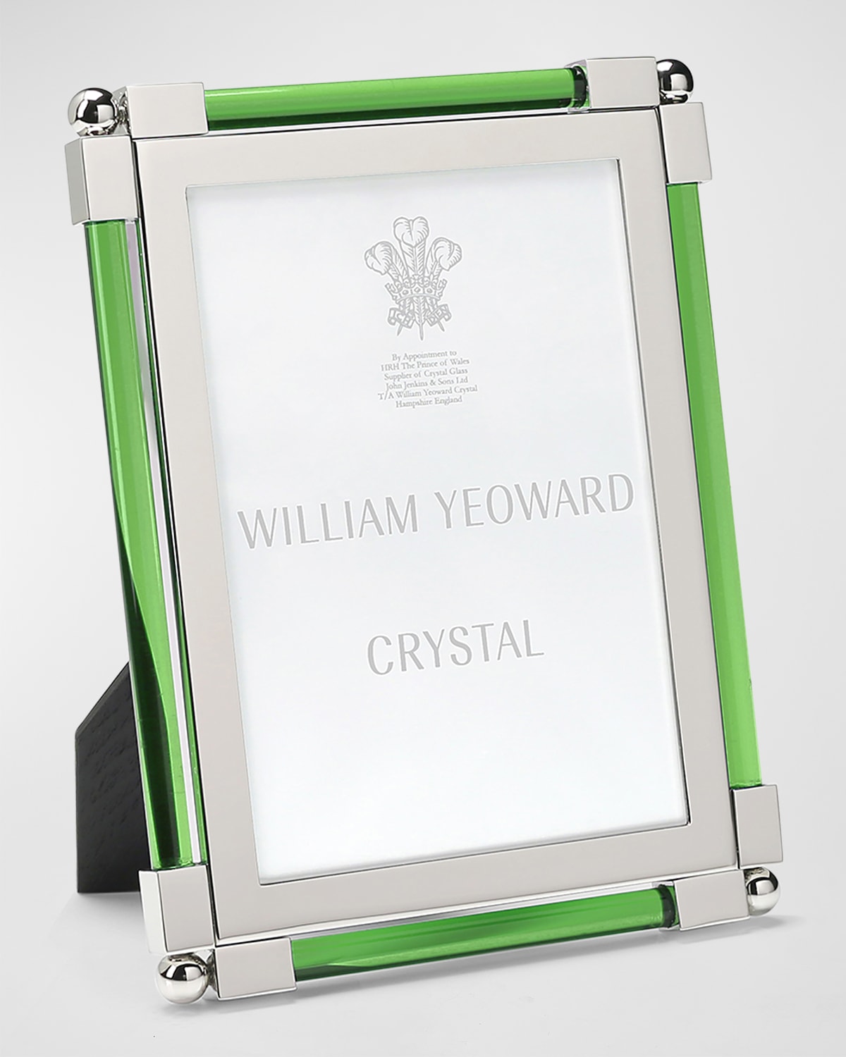 WILLIAM YEOWARD CRYSTAL NEW CLASSIC GREEN FRAME, 5 X 7