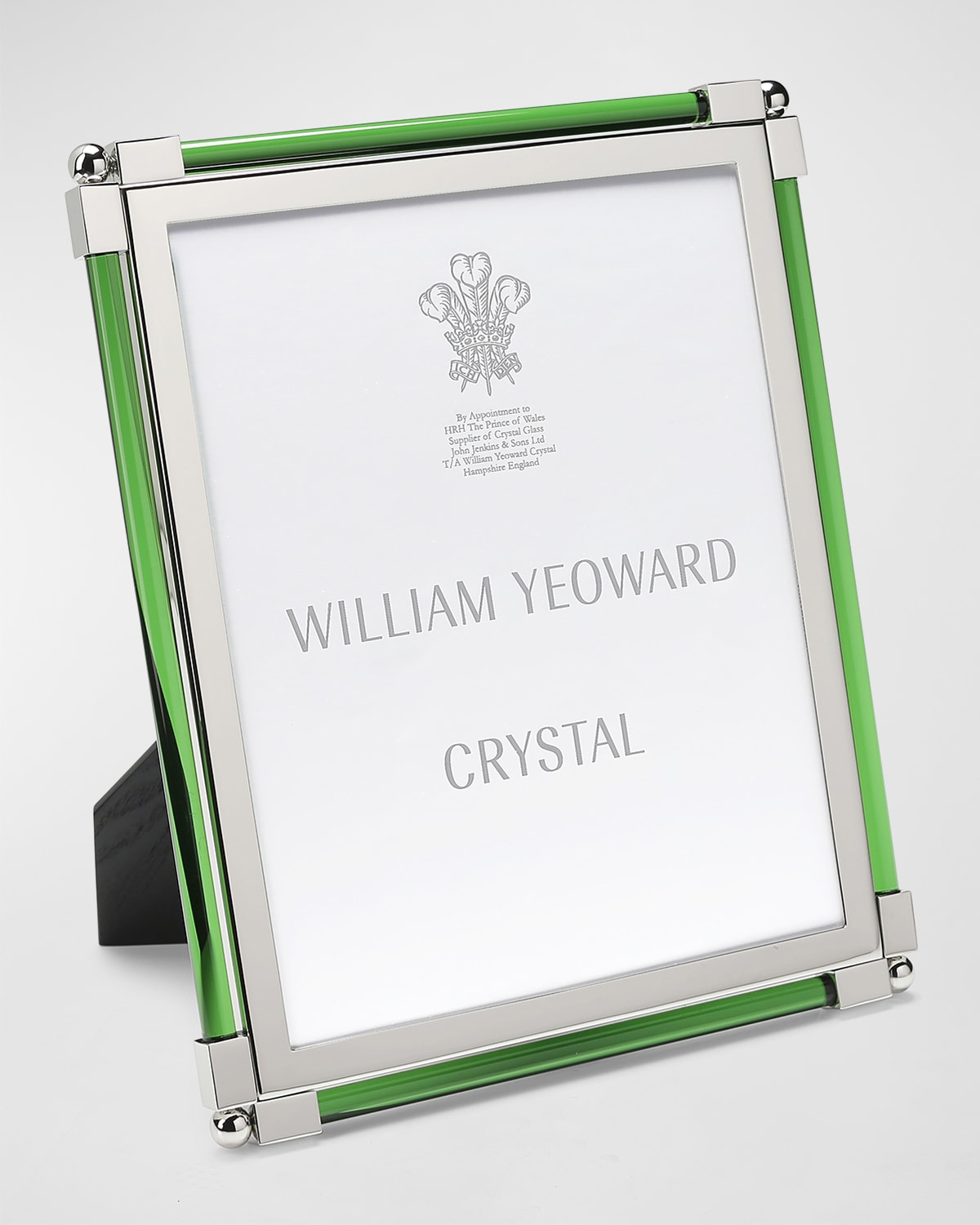 WILLIAM YEOWARD CRYSTAL NEW CLASSIC GREEN FRAME, 8 X 10