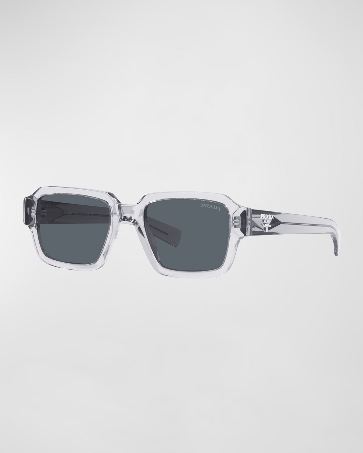 Men's Clear Rectangle Sunglasses