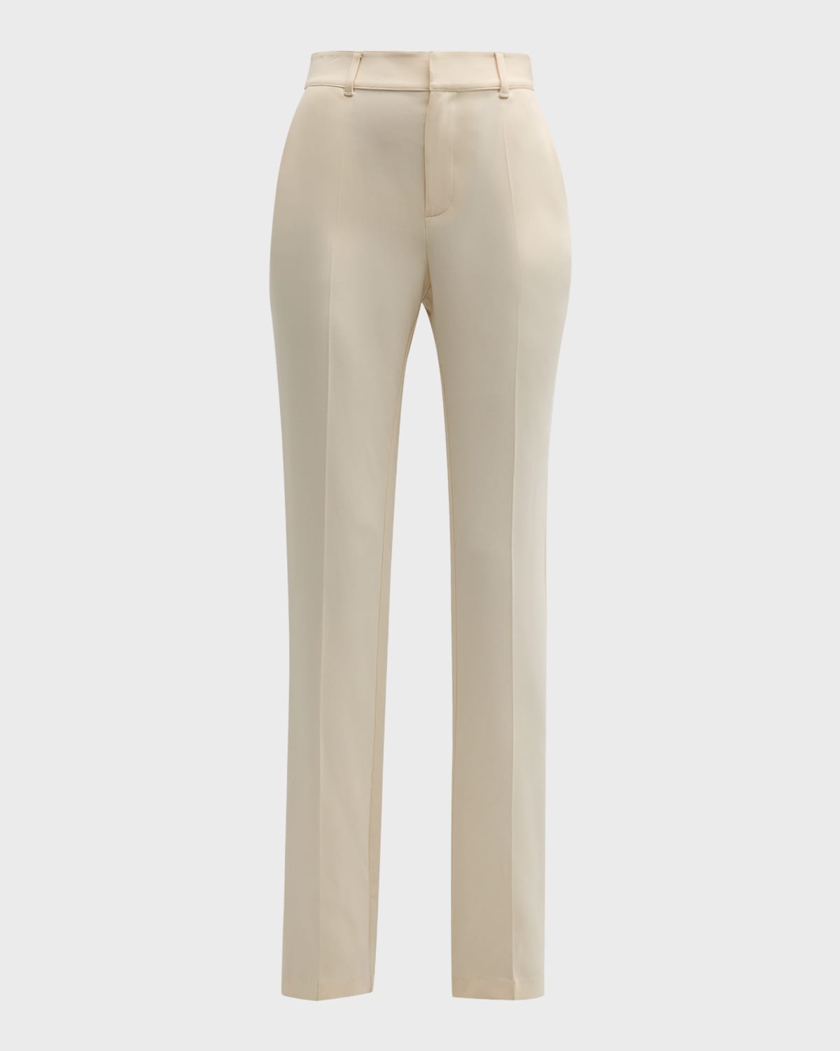 Cinq À Sept Kerry Slim Straight-leg Crepe Pants In Dune