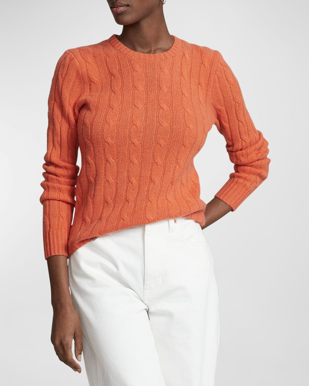 Julianna Cashmere Cable-Knit Pullover
