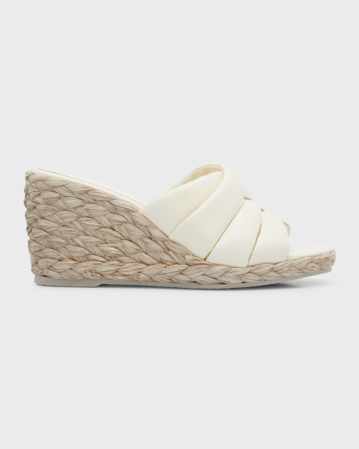 VINCE GILIAN LEATHER ESPADRILLE WEDGE SANDALS
