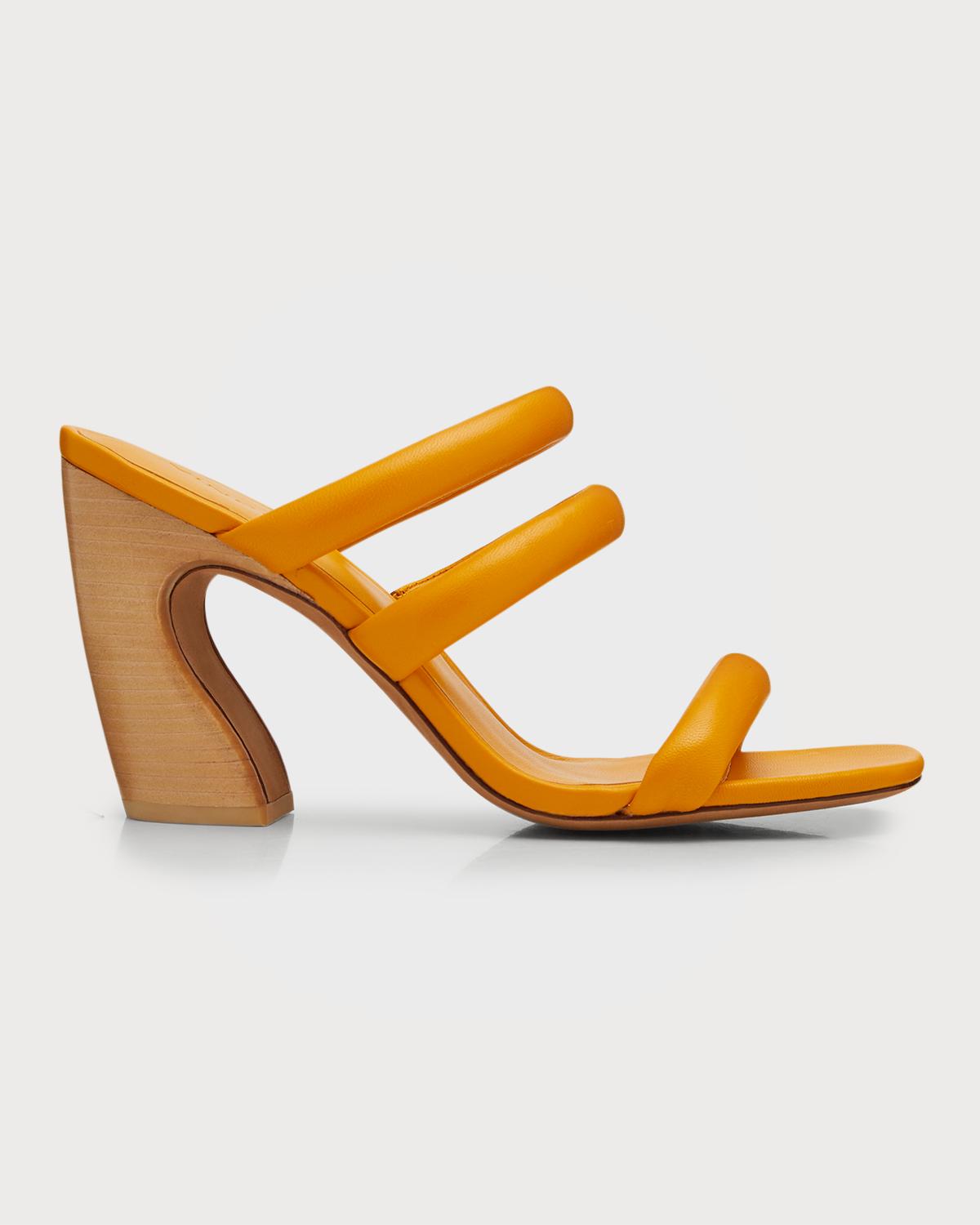 Vince Women's Dara Strappy Heeled Sandals - 3.5 Inch Stacked Heel, Suede, Slip-On Mule