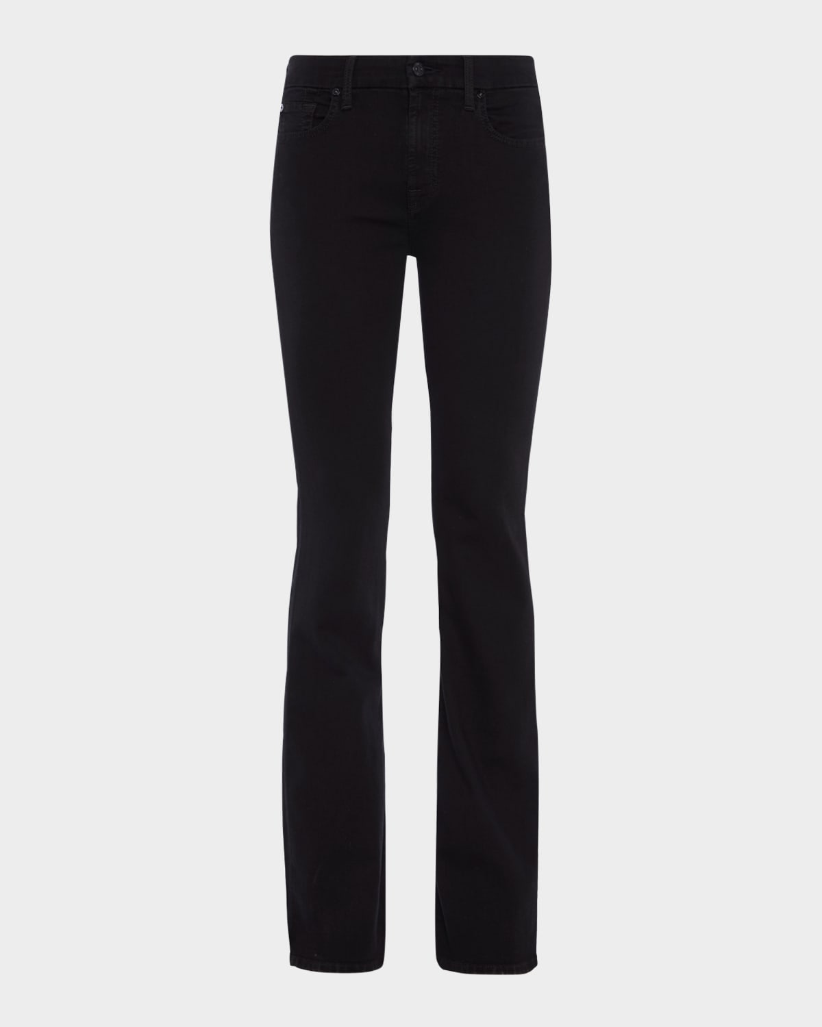 Shop 7 For All Mankind Kimmie Slim Bootcut Jeans In Black