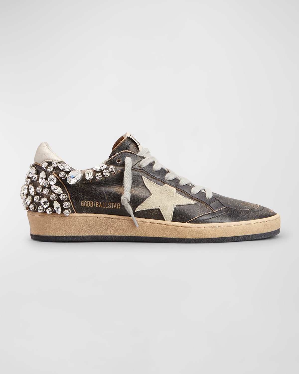 Ballstar Crystal Leather Low-Top Sneakers