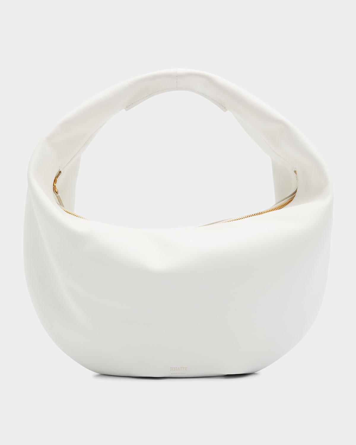 Khaite Medium Olivia Hobo Shoulder Bags White In White