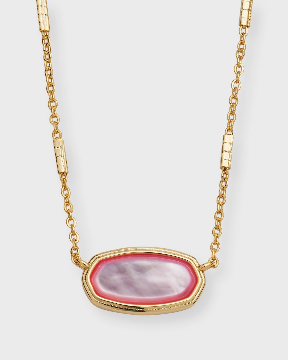 Kendra Scott Elisa Frame Pendant Necklace In Gld Wld Orcd Ivry