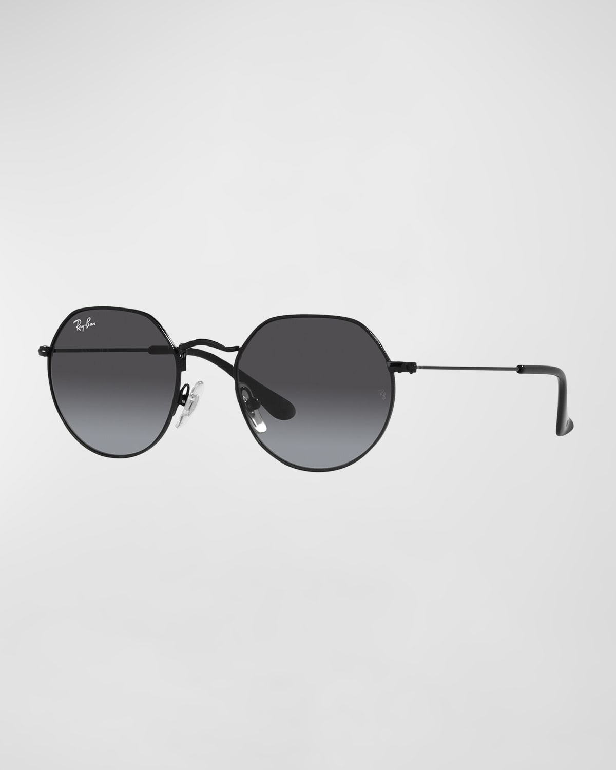Ray-ban Junior Kids' Boy's Rj9565s 47 Gradient Round Sunglasses In Black