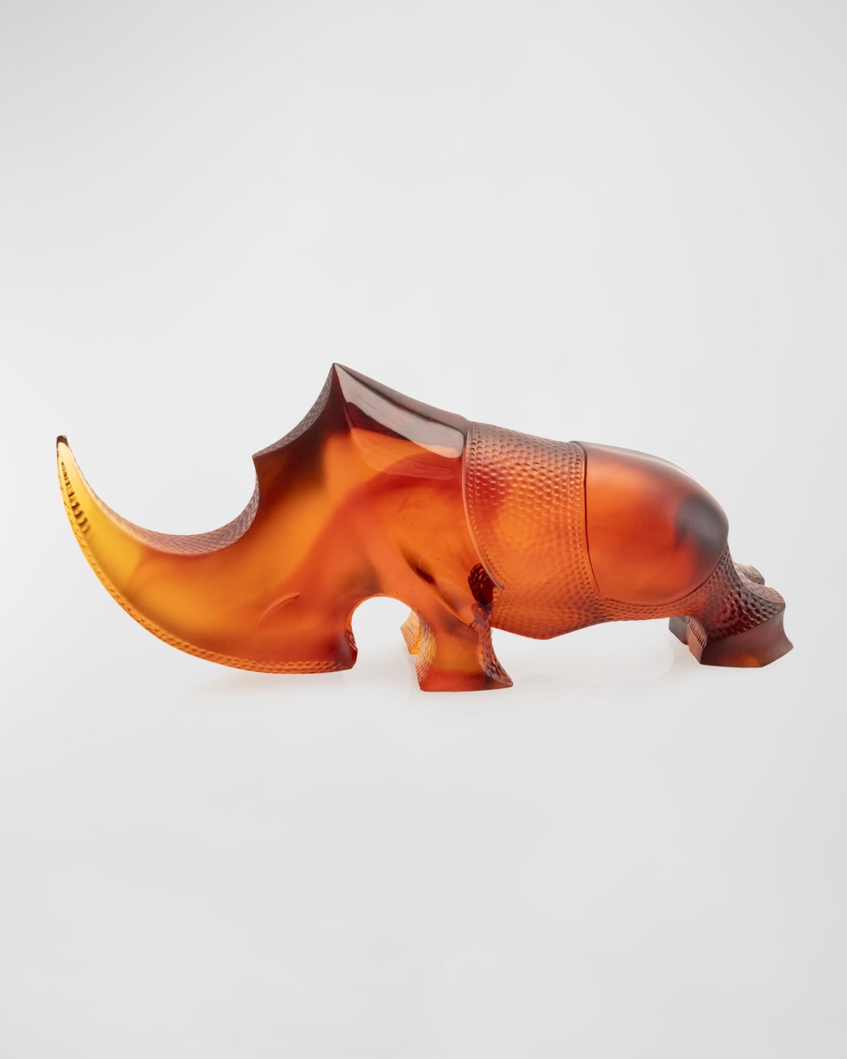 Shop Daum Amber Ongava Rhinoceros Decoration