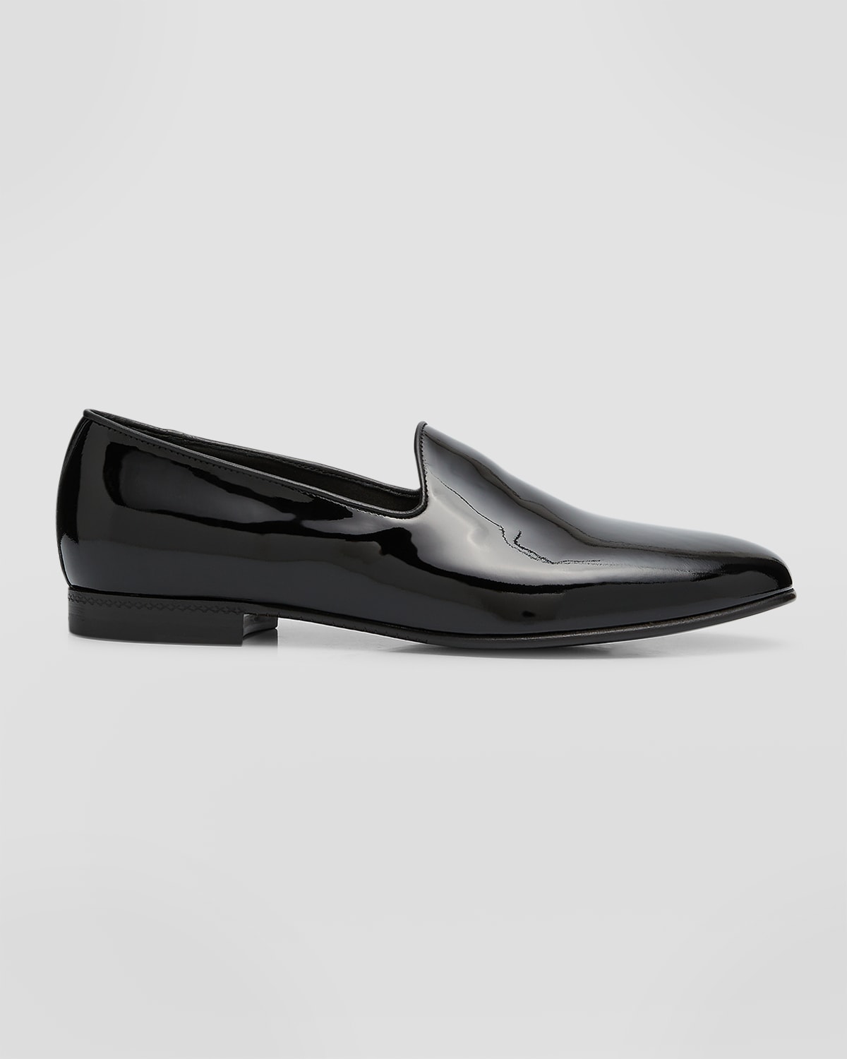 Zegna Men's Palermo Pantent Leather Loafers In Black